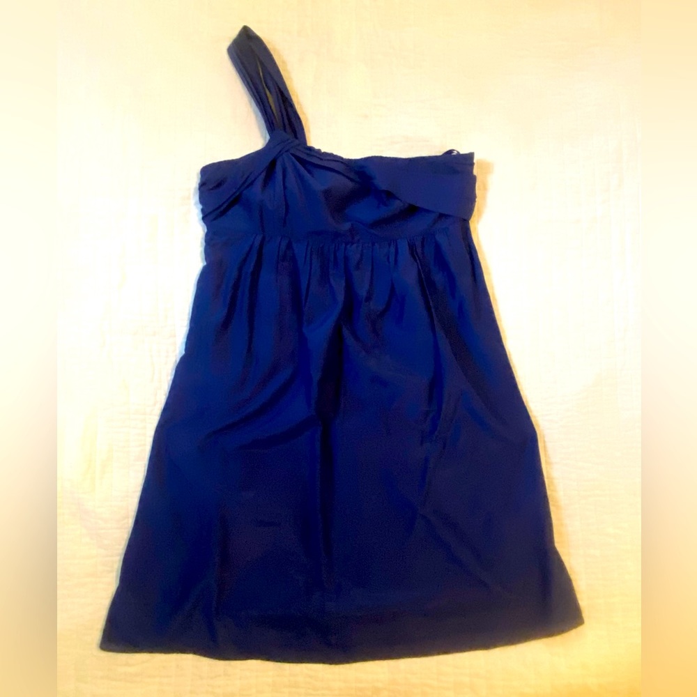 LOFT One-Shoulder Blue Dress - Size 6